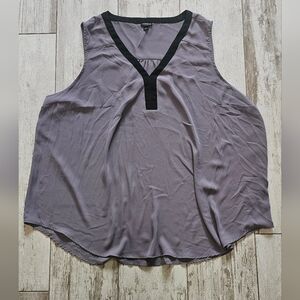 Torrid Women's Gray V-Neck Blouse 4X